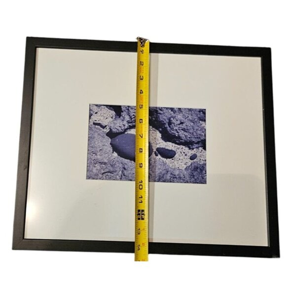 Vintage Photo Framed Nature-Inspired Abstract Black With White Matting 15x17 - Picture 7 of 9